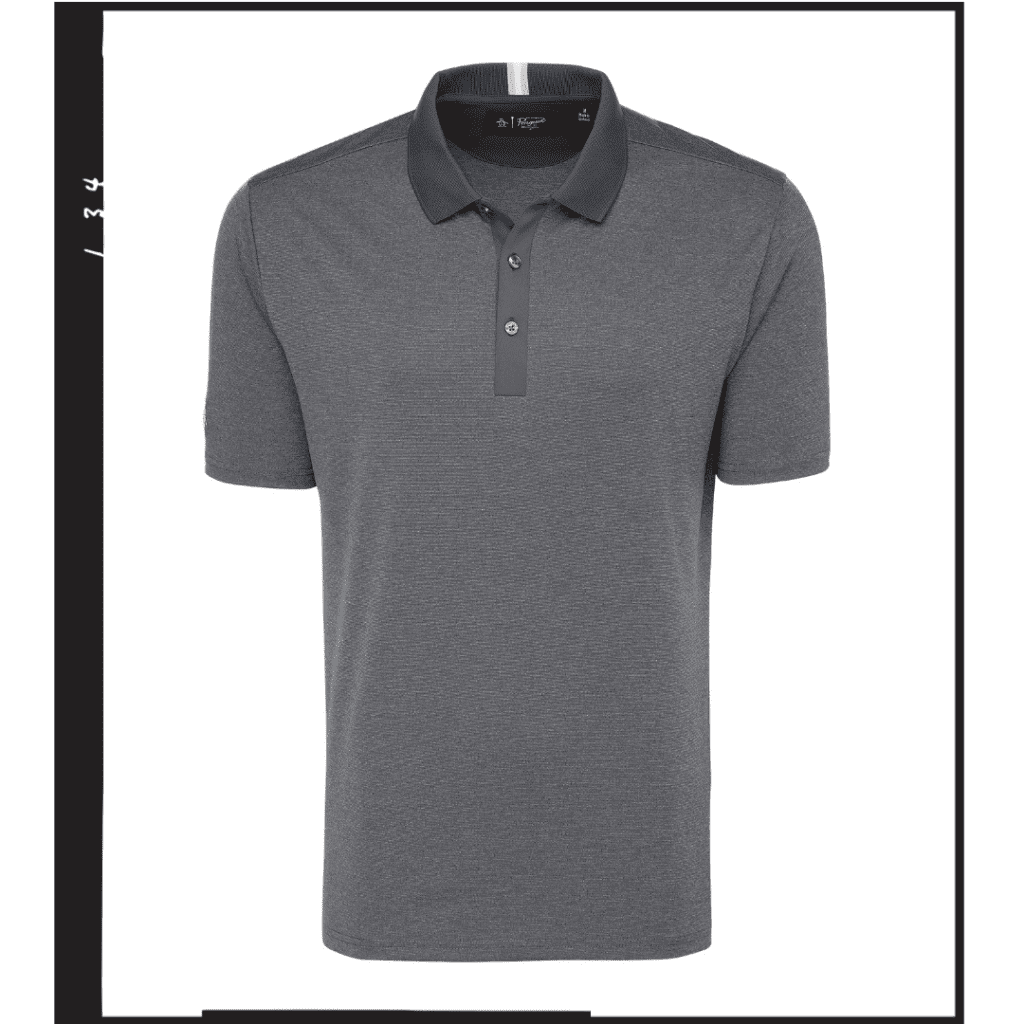 Intarsia Heathered Polo