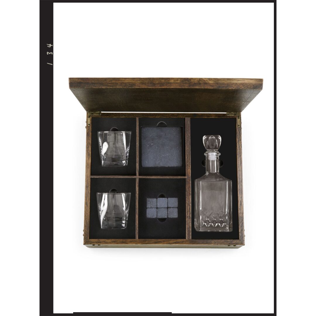 Vintage Whiskey Box Gift Set with Decanter - Goodson Clothing and Supply Co