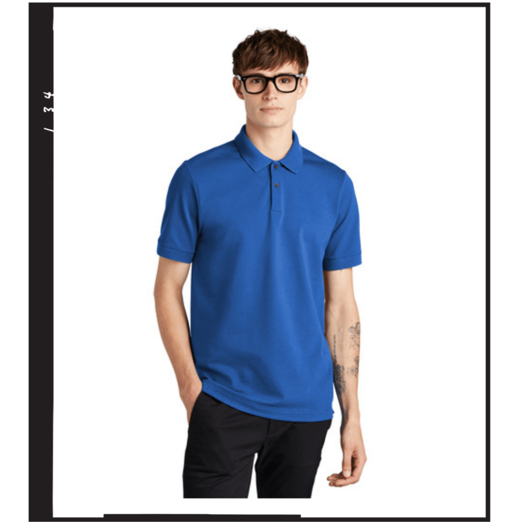 M + M Stretch Heavyweight Cotton Pique Polo